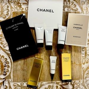 Chanel skin and makeup sampler pack.